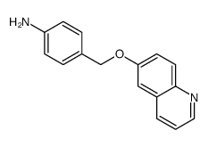 4-(quinolin-6-yloxymethyl)aniline Structure