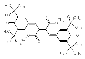 2,3-Bis[[3,5-bis(1,1-dimethylethyl)-4-oxo-2,5-cyclohexadien-1-ylidene]methyl]-butanedioic acid 1,4-dimethyl ester结构式
