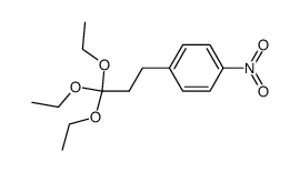 1-(p-Nitrophenyl)-3,3,3-triaethoxypropan Structure