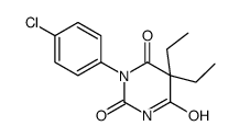 1-(p-Chlorophenyl)-5,5-diethyl-2,4,6(1H,3H,5H)-pyrimidinetrione结构式