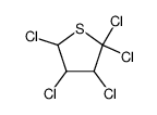 2,2,3,4,5-pentachloro-tetrahydro-thiophene Structure