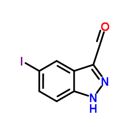 5-Iodo-1H-indazole-3-carbaldehyde structure