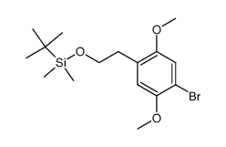 [2-(4-bromo-2,5-dimethoxyphenyl)ethoxy]-tert-butyldimethylsilane Structure