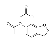2,3-dihydrobenzofuran-6,7-diol diacetate Structure
