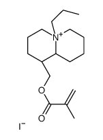 [(1R,9aR)-5-propyl-2,3,4,6,7,8,9,9a-octahydro-1H-quinolizin-5-ium-1-yl]methyl 2-methylprop-2-enoate,iodide结构式