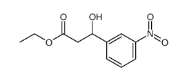 ethyl 3-hydroxy-3-(3-nitrophenyl)propanoate结构式