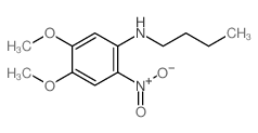 Benzenamine,N-butyl-4,5-dimethoxy-2-nitro-结构式