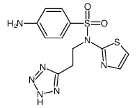 4-amino-N-[2-(2H-tetrazol-5-yl)ethyl]-N-(1,3-thiazol-2-yl)benzenesulfonamide Structure