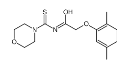 2-(2,5-dimethylphenoxy)-N-(morpholine-4-carbothioyl)acetamide结构式