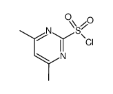 4,6-dimethyl-pyrimidine-2-sulfonyl chloride Structure