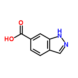 1H-吲唑-6-羧酸结构式