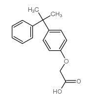 2-(4-(2-苯基丙烷-2-基)苯氧基)乙酸结构式