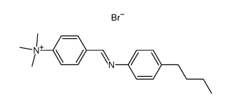 4-(((4-butylphenyl)imino)methyl)-N,N,N-trimethylbenzenaminium bromide Structure