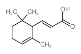 2-Propenoic acid,3-(2,6,6-trimethyl-2-cyclohexen-1-yl)-结构式