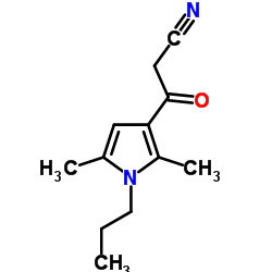 3-(2,5-Dimethyl-1-propyl-1H-pyrrol-3-yl)-3-oxopropanenitrile Structure