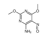 4-amino-2,6-dimethoxy-5-nitrosopyrimidine Structure