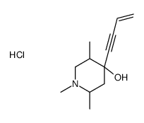 4-but-3-en-1-ynyl-1,2,5-trimethylpiperidin-4-ol,hydrochloride Structure