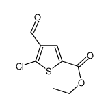 5-氯-4-甲酰基噻吩-2-羧酸乙酯结构式