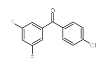 4-氯-3',5'-二氟二苯甲酮结构式