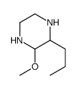Piperazine, 2-methoxy-3-propyl- (9CI) Structure
