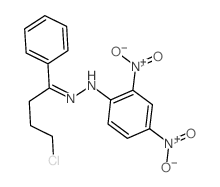 N-[(4-chloro-1-phenyl-butylidene)amino]-2,4-dinitro-aniline Structure