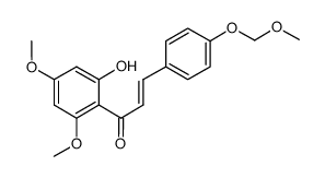 1-(2-hydroxy-4,6-dimethoxyphenyl)-3-(4-(methoxymethoxy)phenyl)prop-2-en-1-one结构式