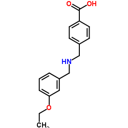 4-{[(3-Ethoxybenzyl)amino]methyl}benzoic acid Structure