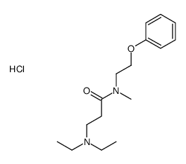 3-(diethylamino)-N-methyl-N-(2-phenoxyethyl)propanamide,hydrochloride结构式