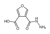 4-(hydrazinecarbonyl)furan-3-carboxylic acid结构式