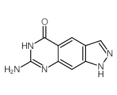 7-amino-1,2-dihydropyrazolo[4,3-g]quinazolin-5-one结构式