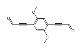 2,5-di(formylethynyl)-1,4-dimethoxybenzene结构式