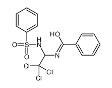 N-[1-(benzenesulfonamido)-2,2,2-trichloroethyl]benzamide Structure