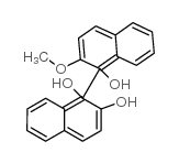 (R)-2-羟基-2’-甲氧基-1,1’-联萘结构式