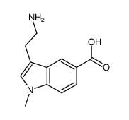 Indole-5-carboxylic acid, 3-(2-aminoethyl)-1-methyl- (8CI)结构式