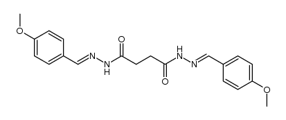 succinic acid bis-(4-methoxy-benzylidenehydrazide) Structure