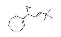 (E)-1-(1-cycloheptenyl)-3-trimethylsilyl-2-propen-1-ol Structure