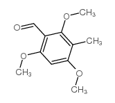2,4,6-trimethoxy-3-methylbenzaldehyde Structure