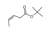 3-Pentenoic acid, 1,1-dimethylethyl ester, (Z)- Structure