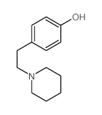 4-[2-(1-哌啶基)乙基]苯酚结构式