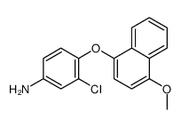 3-chloro-4-(4-methoxynaphthalen-1-yl)oxyaniline Structure