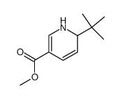3-methoxycarbonyl-6-tert-butyl-1,6-dihydropyridine结构式