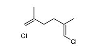 (1E,5E)-1,6-dichloro-2,5-dimethylhexa-1,5-diene结构式