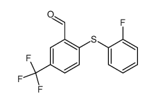 2-(2-Fluorophenylthio)-5-trifluoromethylbenzaldehyde结构式
