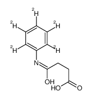 4-Anilino-4-oxobutanoic acid-d5结构式
