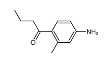 1-(4-amino-2-methyl-phenyl)-butan-1-one结构式