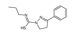 5-phenyl-N-propyl-3,4-dihydropyrazole-2-carbothioamide Structure