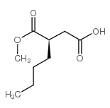(R)-2-丁基琥珀酸-1-甲酯结构式