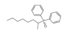 (1-methylheptyl)diphenylphosphine oxide Structure