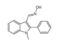 (E/Z)-1-methyl-2-phenyl-1H-indole-3-carbaldehyde oxime结构式
