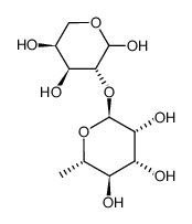 2-O-α-L-Rhamnopyranosyl-L-arabinospyranose结构式